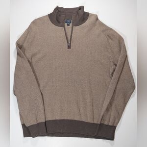 J Crew men's size XL quarter zip pullover sweater